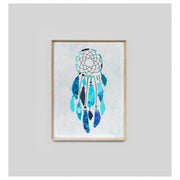 Dreamcatcher Print, Aqua
