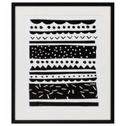 Striking Hand Print Black and White