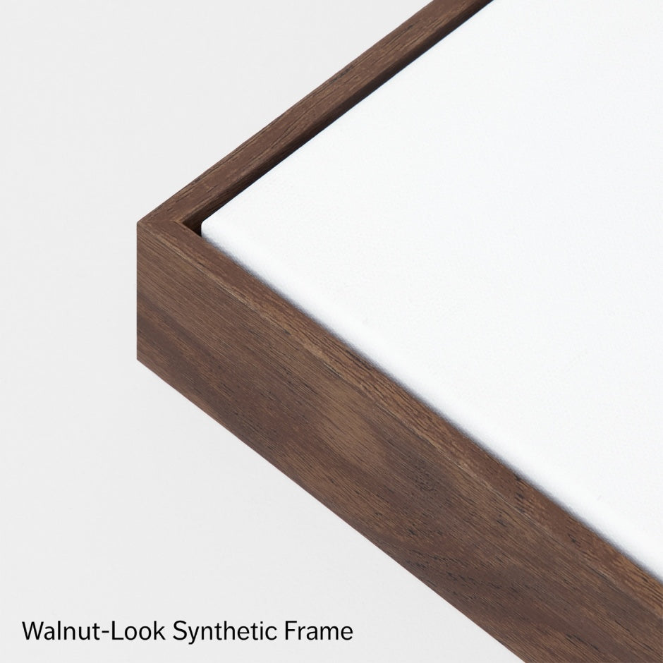 WAREUCTRSR5K_Eucalyptus Treetops Summer Rectangle Canvas 120 x 80cm, Walnut-Look Synthetic Frame