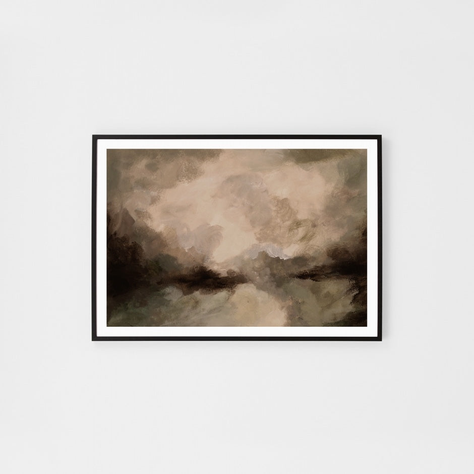 WAREVECLNG4_Evening Clouds Natural Print 122 x 87cm