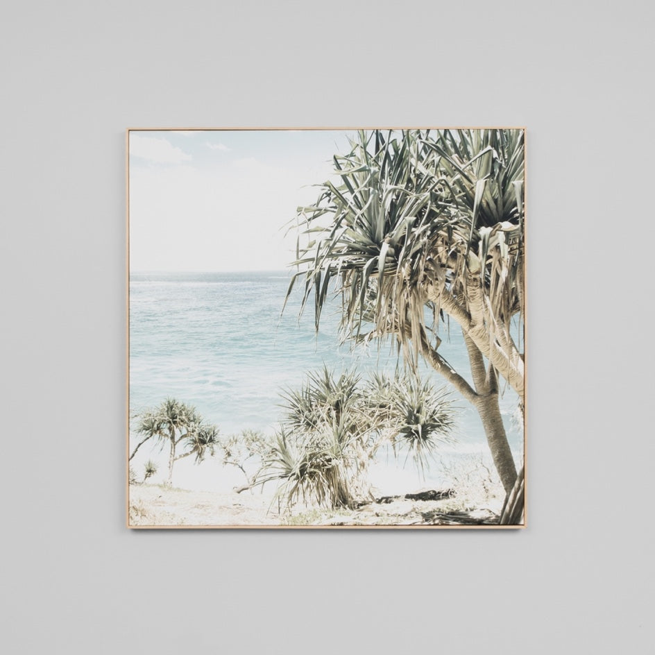 WARFCCOAPAL_Coastal Palms Framed Canvas