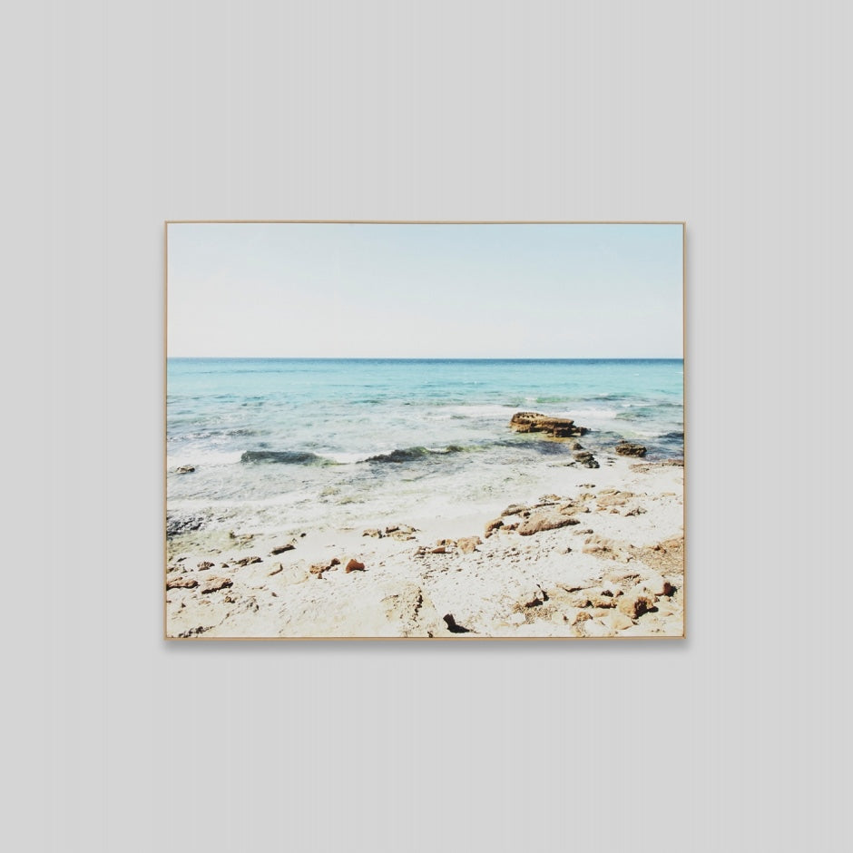 WARFCCOAROC_Coastal Rockpools Framed Canvas
