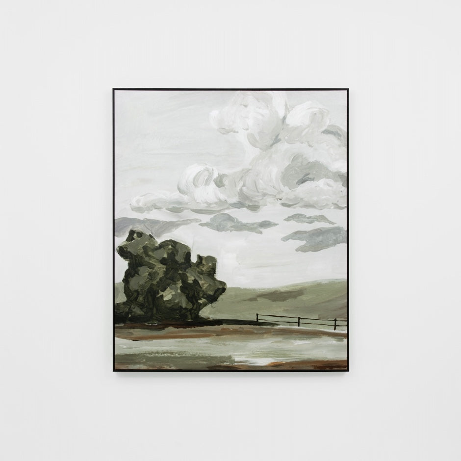 WARFCCOUVIEG_Country View Green Framed Canvas