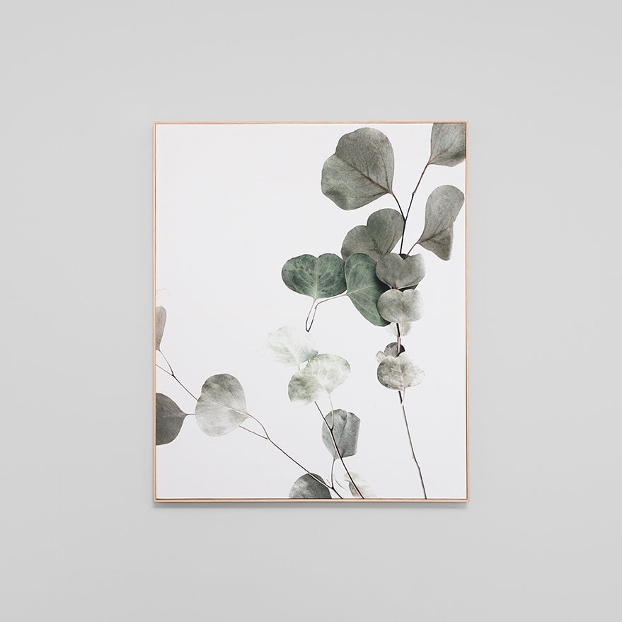WARFCEUCBRA1_Eucalyptus Branch 1 Framed Canvas 100 x 120cm