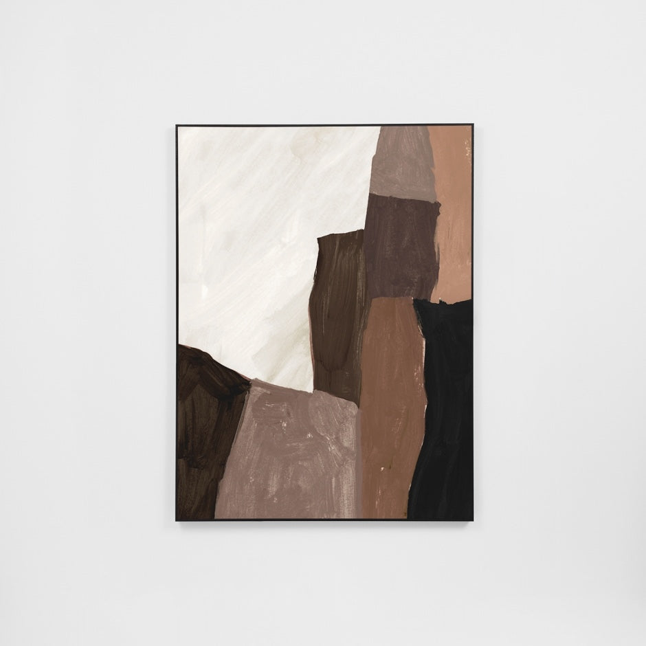 WARFCHENTAN1_Hendrix Tan 1 Framed Canvas