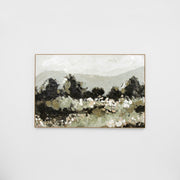 WARFCHILMEAG_Hillside Meadow Green Framed Canvas