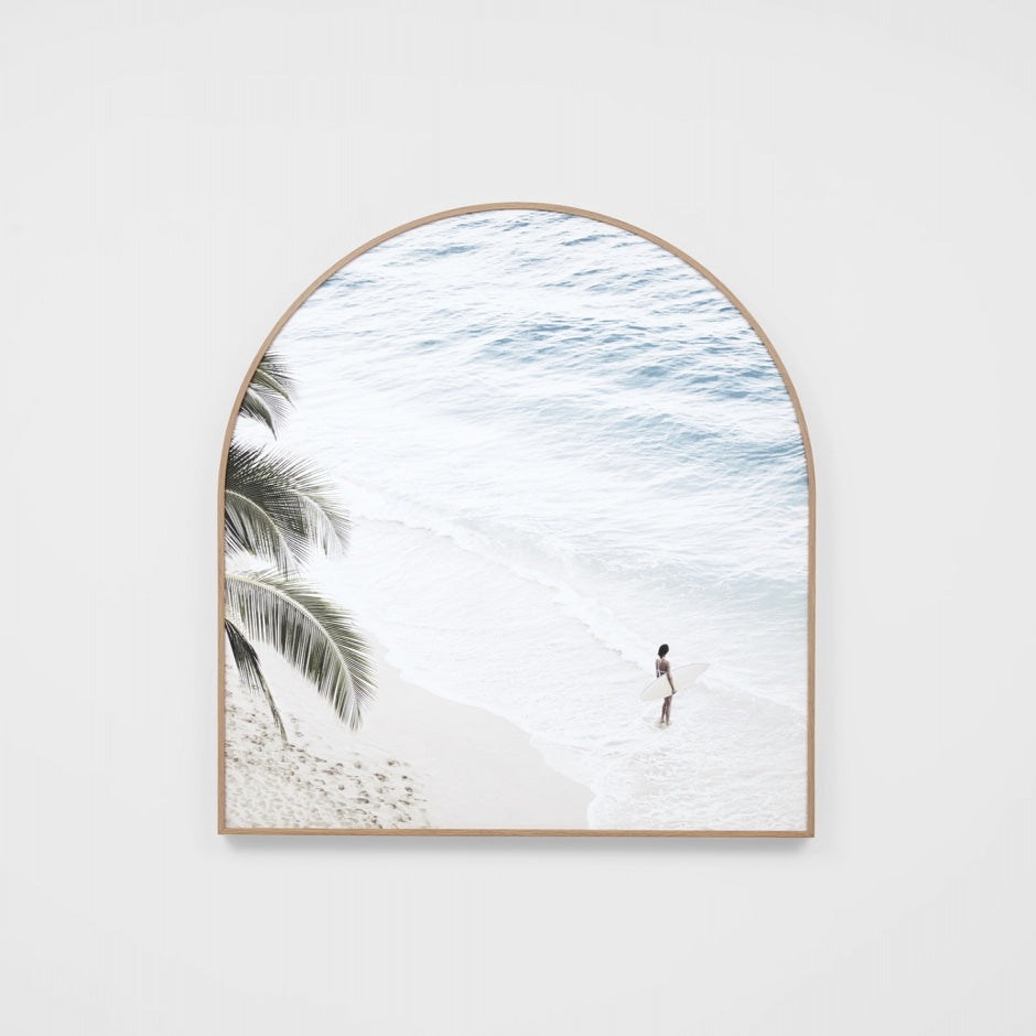 WARFCISLSUA8_Island Surfer Framed Canvas Arch