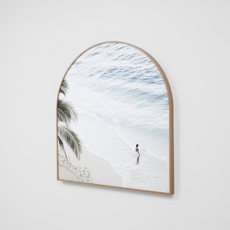 WARFCISLSUA8_Island Surfer Framed Canvas Arch