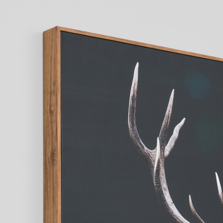 WARFCMEADEE_Meadow Deer Framed Canvas
