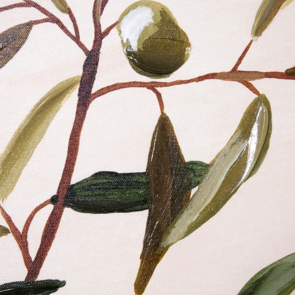 WARFCOLIARRG_Olive Arrangement Green Framed Canvas
