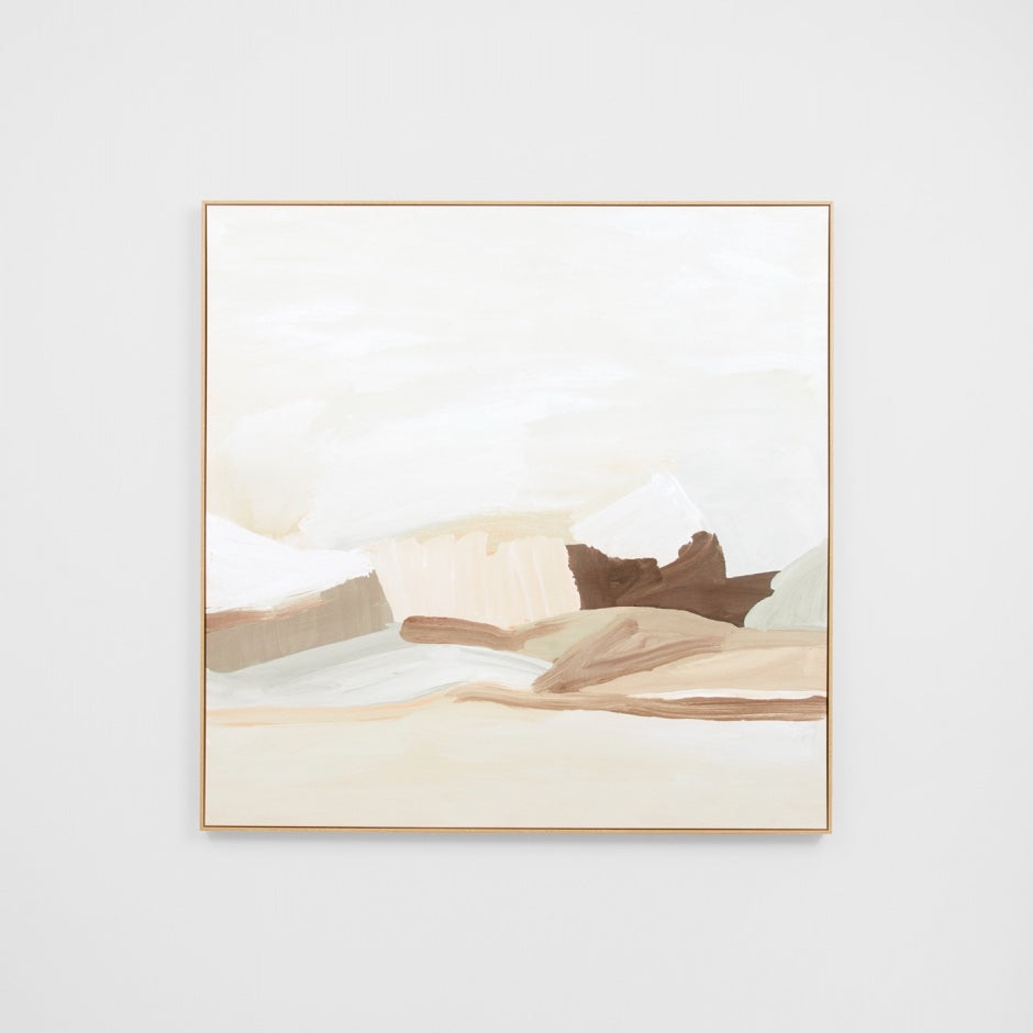 WARFCPAIVISN_Painterly Vista Neutral Framed Canvas