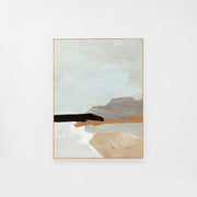 WARFCTRACOAG_Tranquil Coastline Grey Framed Canvas