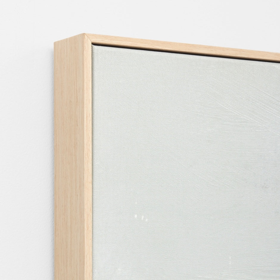 WARFCTRACOAG_Tranquil Coastline Grey Framed Canvas