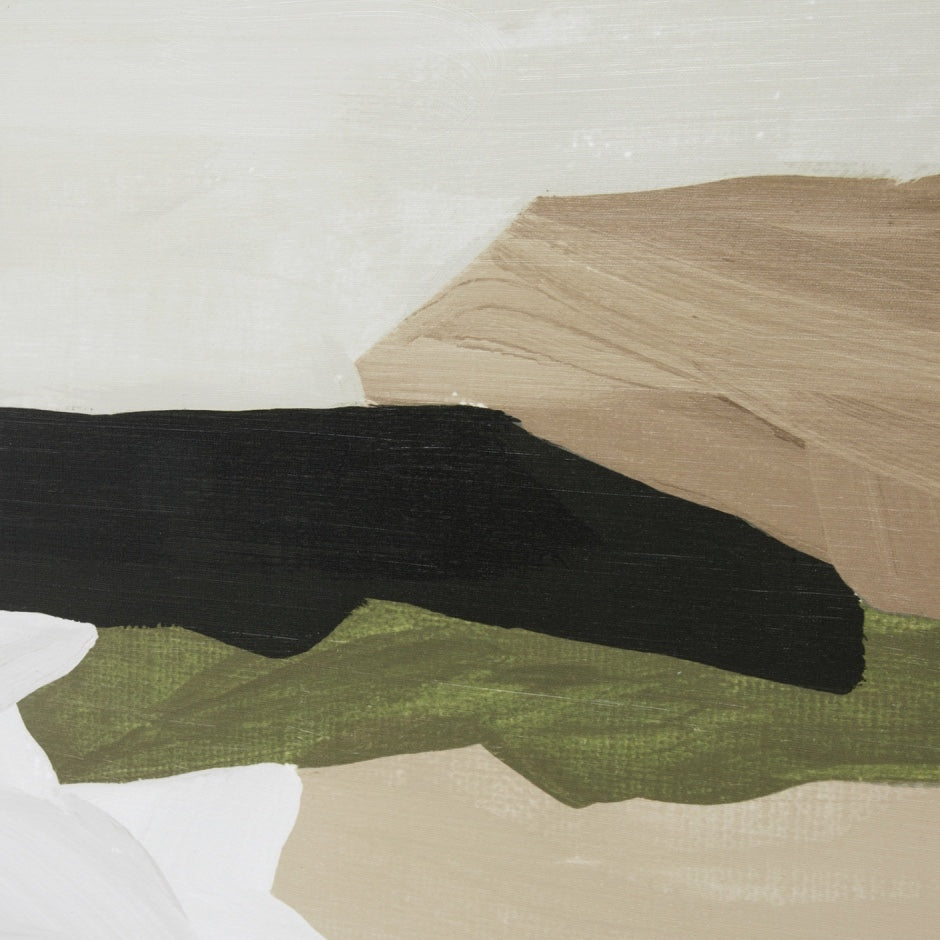 WARFCTRACOAO_Tranquil Coastline Olive Framed Canvas 105 x 140cm