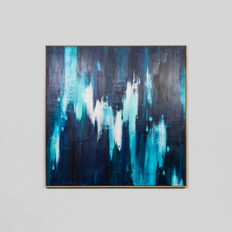 WARFOBUR2LF_Burnley 2 Framed Painting 124 x 124cm