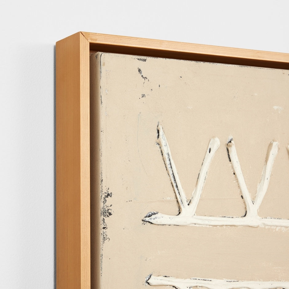 WARFOMATNA2F_Matica 2 Natural Framed Painting