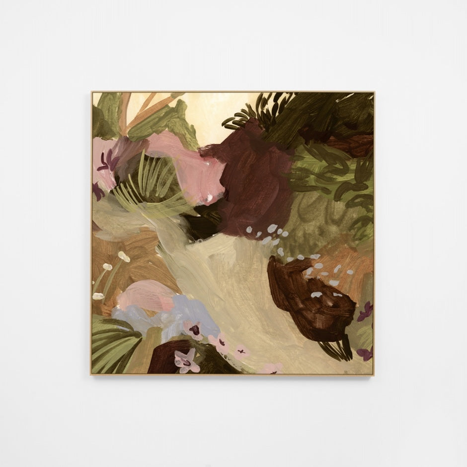 WARFORGS1C7U_Forest Glow Summer 1 Square Canvas 120 x 120cm, Unframed