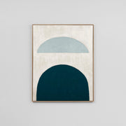 WARFOSCBL1SF_Sculpture Blue 1 Framed Painting