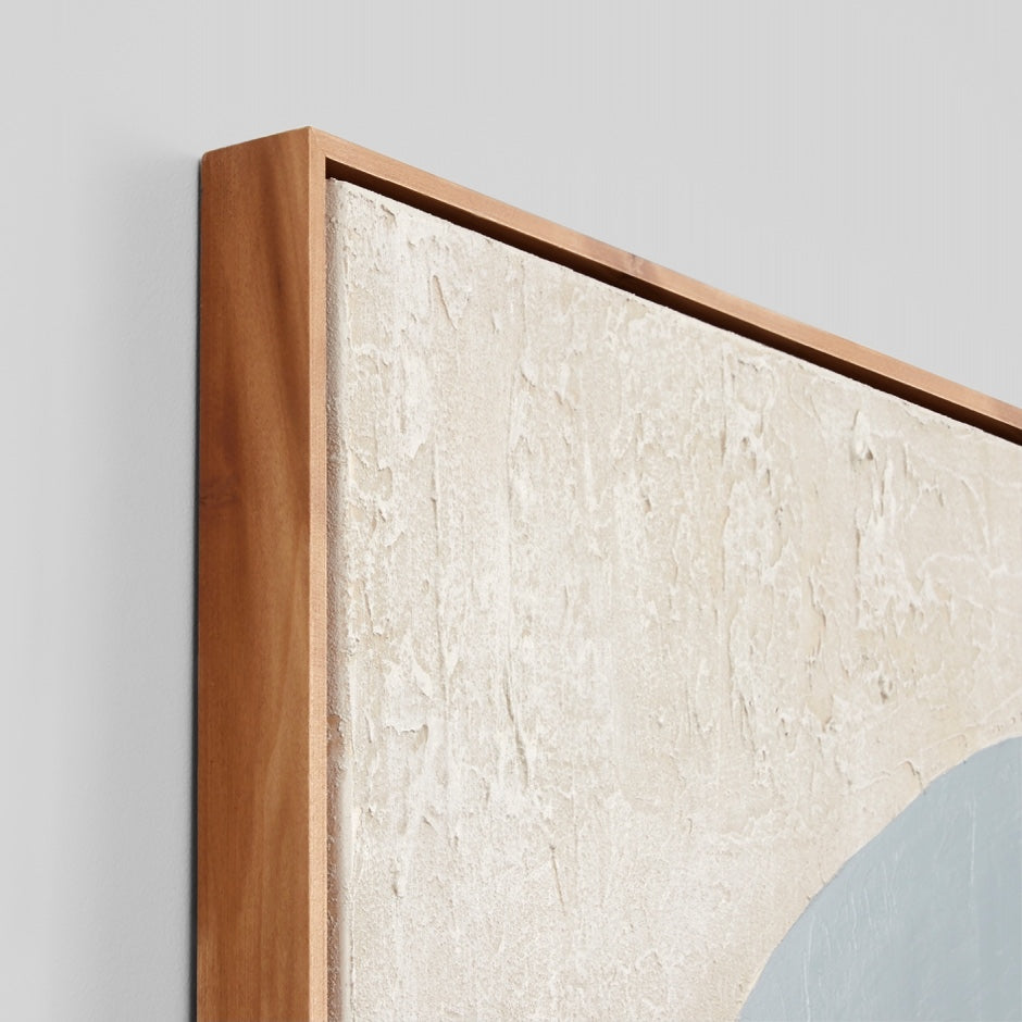 WARFOSCBL2SF_Sculpture Blue 2 Framed Painting 84 x 104cm