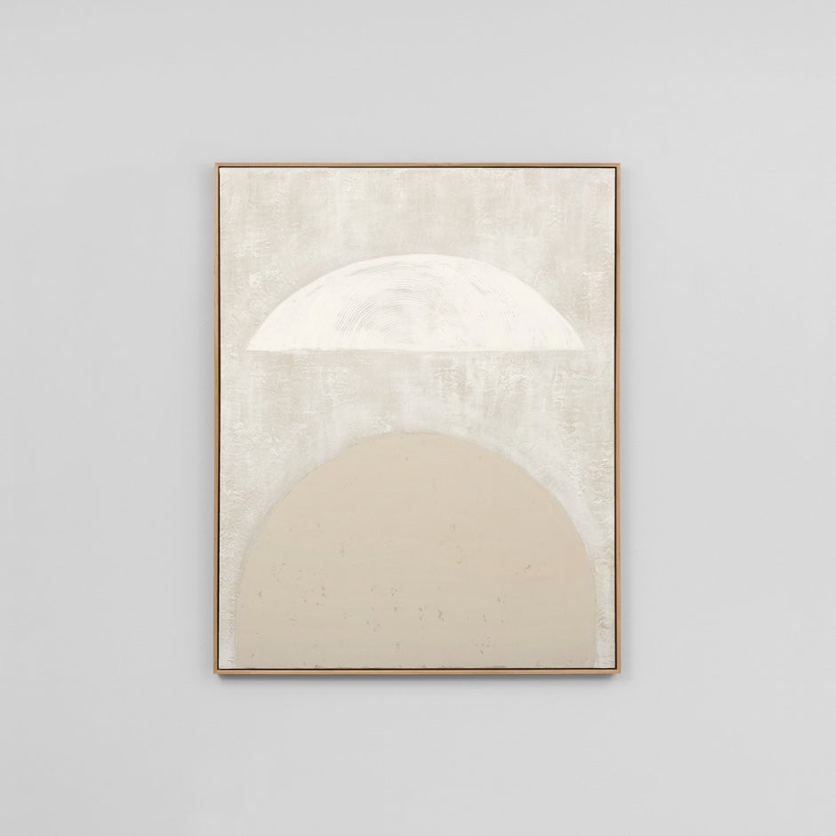 WARFOSCUWH1F_Sculpture White 1 Framed Painting