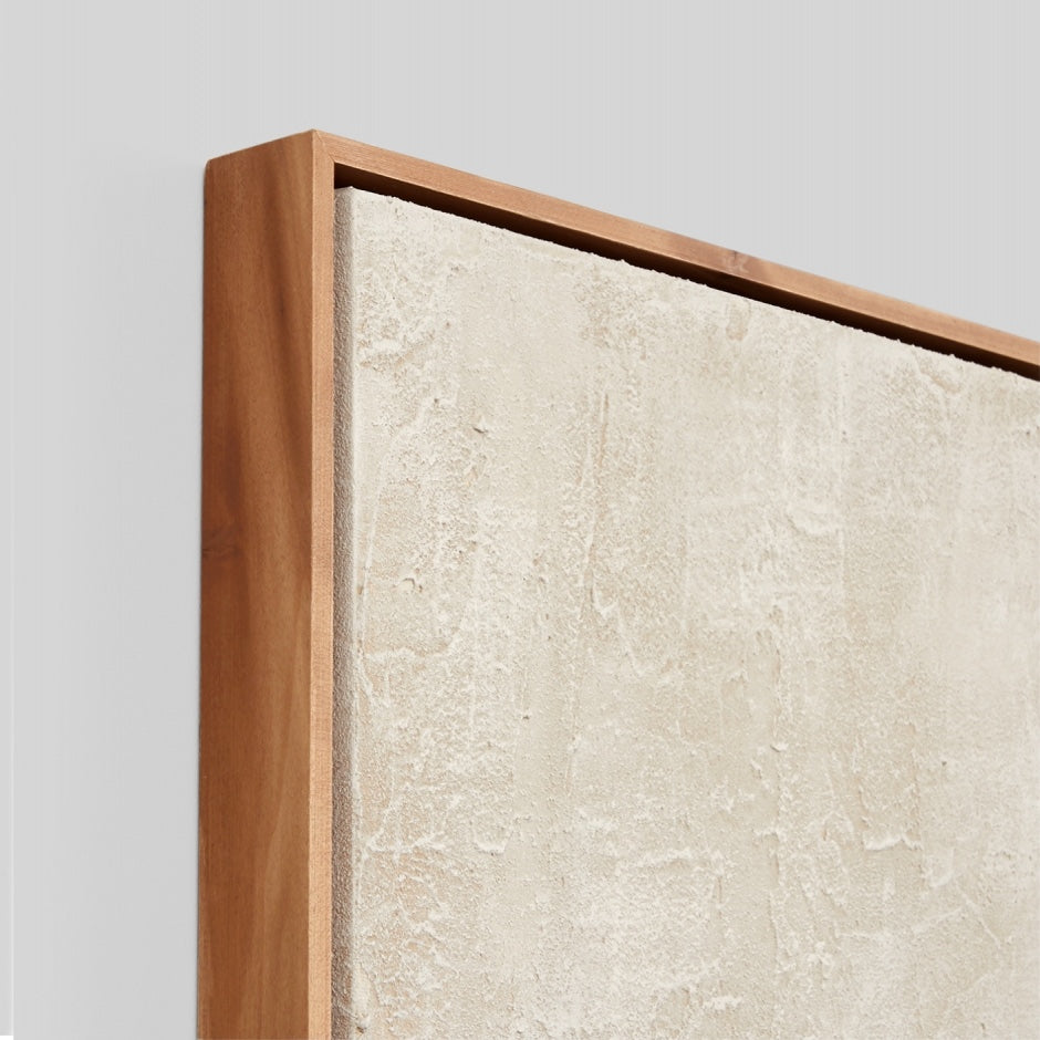 WARFOSCUWH1F_Sculpture White 1 Framed Painting
