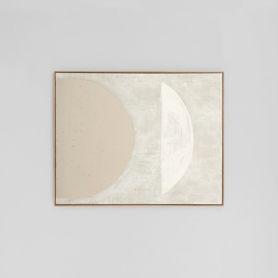 WARFOSCUWH1F_Sculpture White 1 Framed Painting