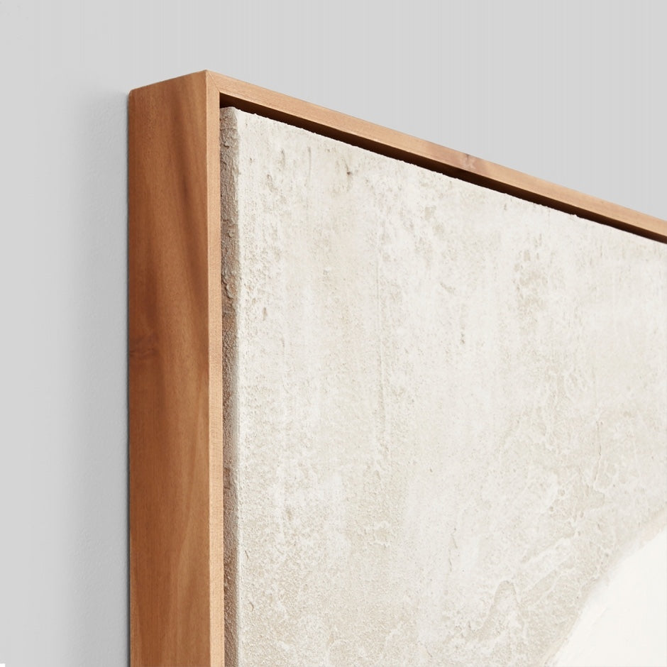 WARFOSCUWH2F_Sculpture White 2 Framed Painting