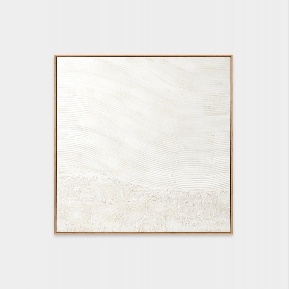 WARFOSEAFW1F_Sea Foam White 1 Framed Painting