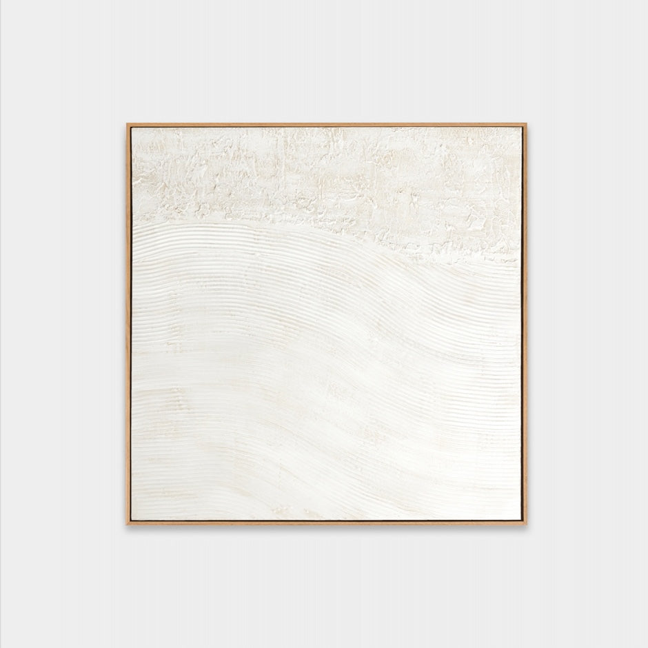 WARFOSEAFW1F_Sea Foam White 1 Framed Painting