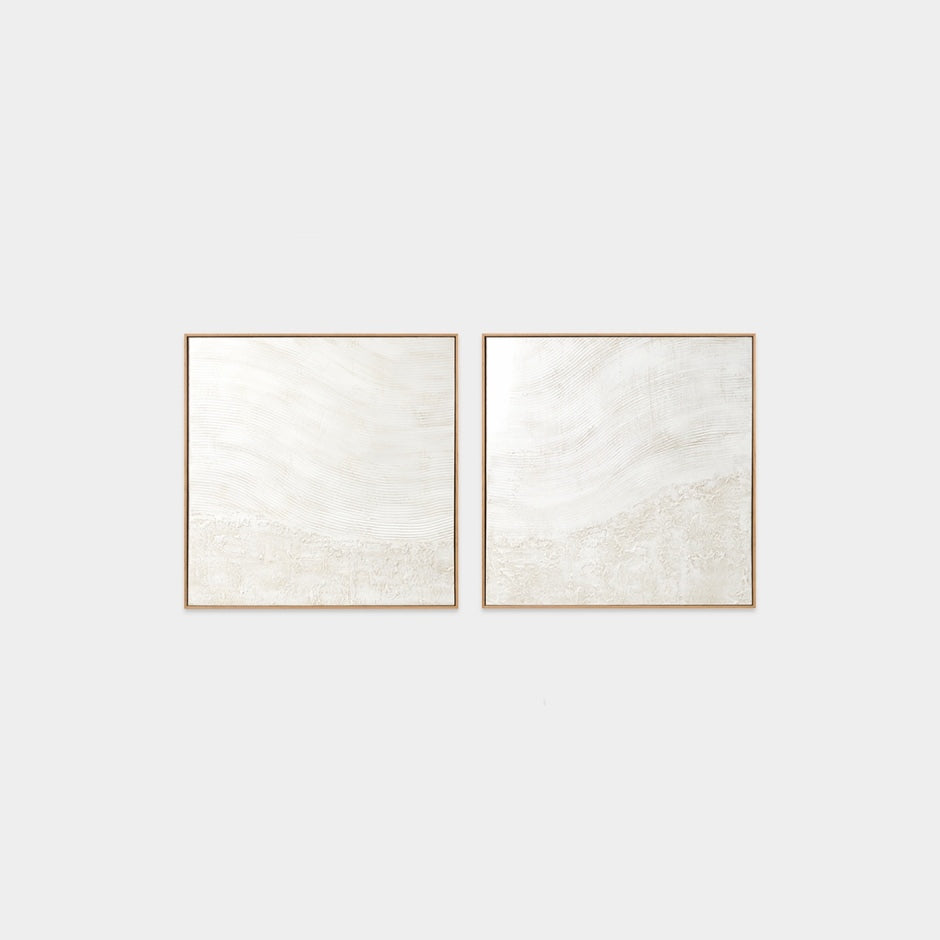 WARFOSEAFW1F_Sea Foam White 1 Framed Painting