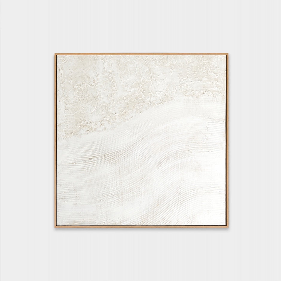 WARFOSEAFW2F_Sea Foam White 2 Framed Painting