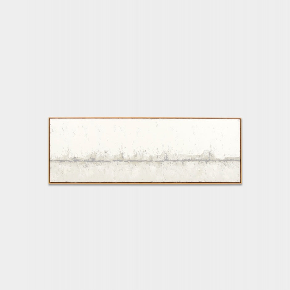 WARFOSHOLANF_Shore Landscape Natural Framed Painting 185 x 64 cm
