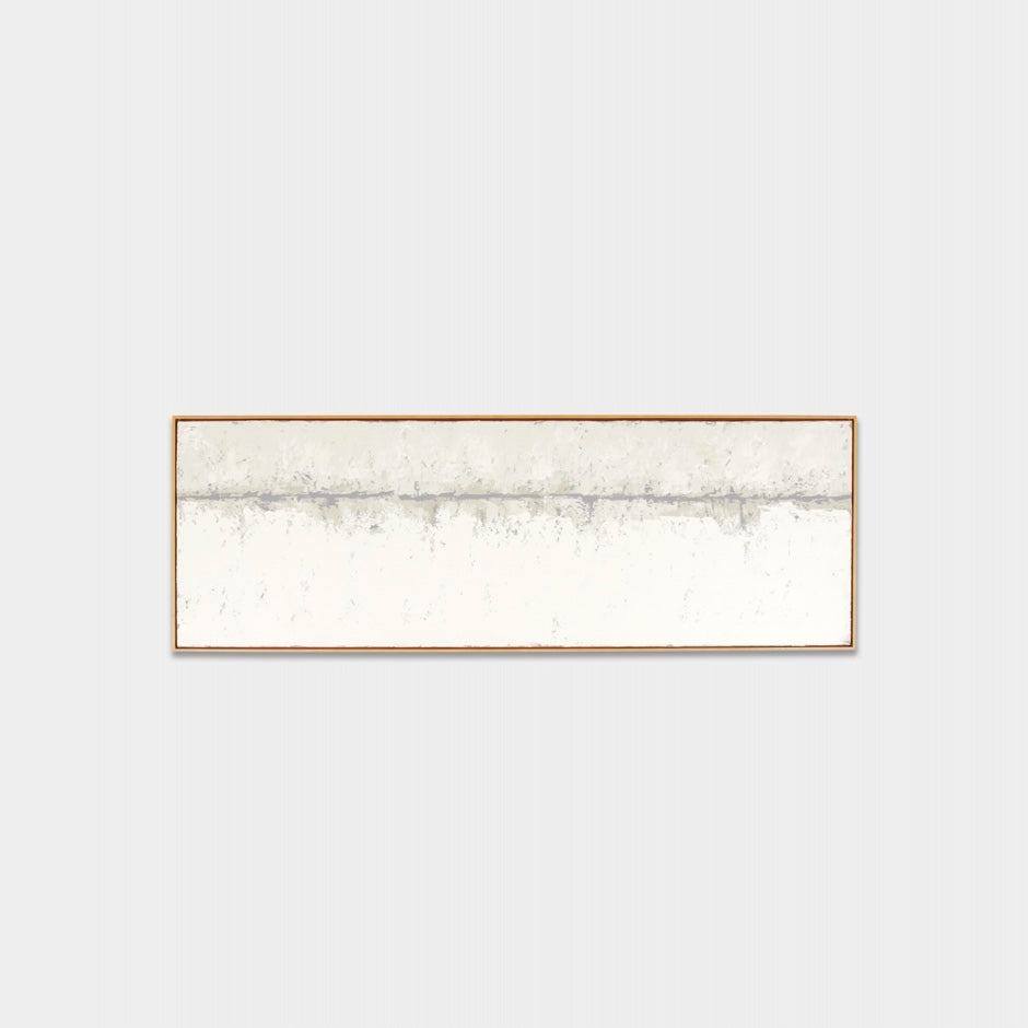 WARFOSHOLANF_Shore Landscape Natural Framed Painting 185 x 64 cm