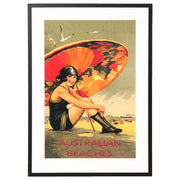 Australia Beaches Organe Umbrella Print