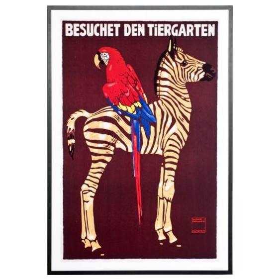 Besuchet Den Tiergarten Print 67x94cm