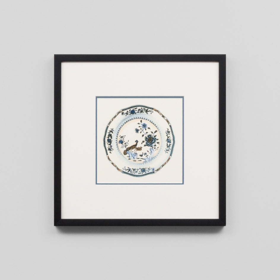 WARFPBLUPLA4_Blue And White Porcelain Plate IV