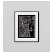 Chicago 1895 Map Print Black and White