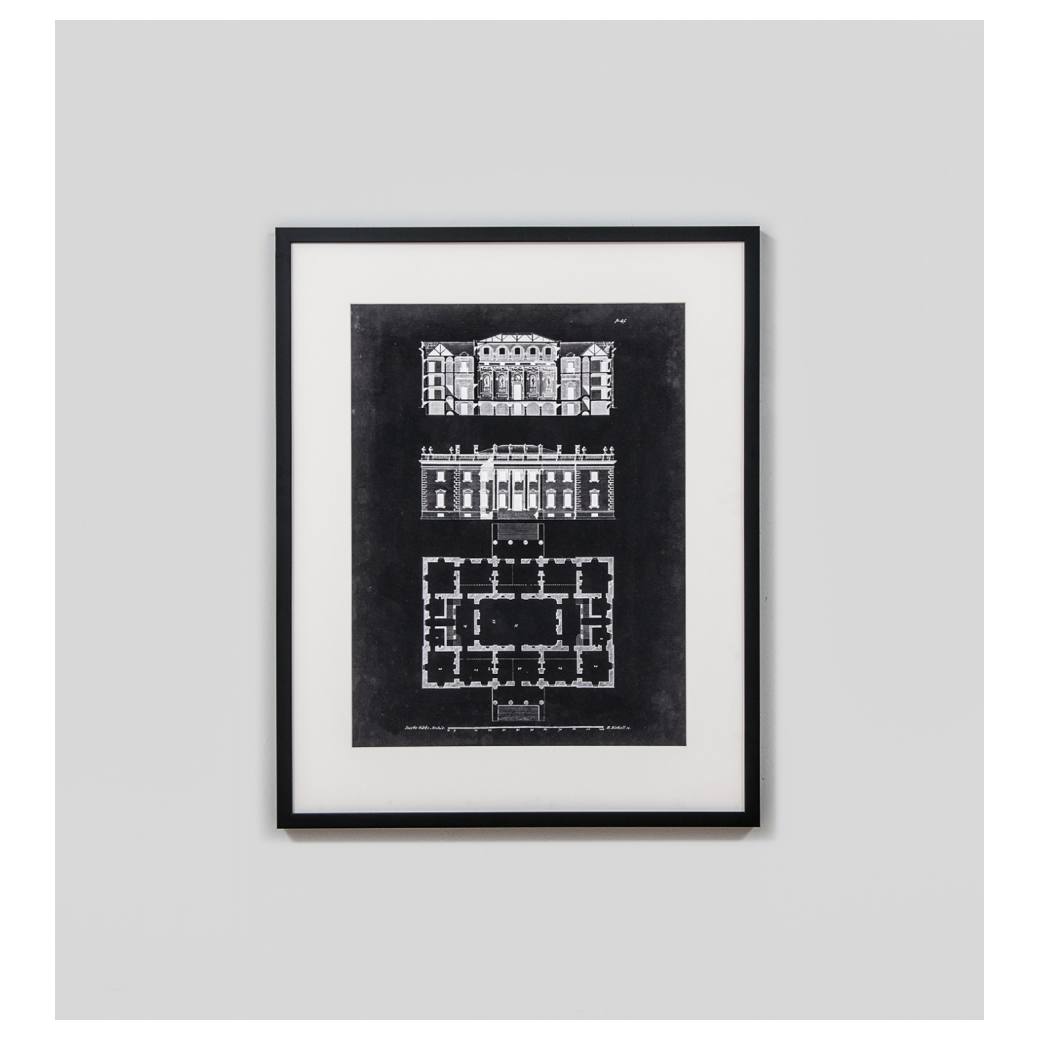 Graphic Building & Plan Print