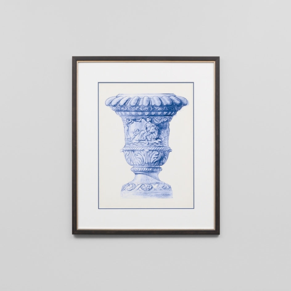 WARFPPALIND2_Palace Urns In Indigo II