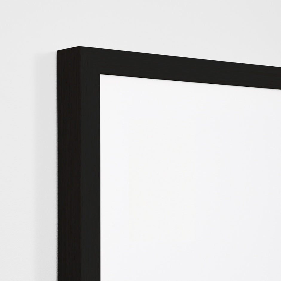 WARKLAB2WBW3_Klause Blue Wide 2 Print (Soft White Mat) 73 x 85cm, Black Raw Timber Frame