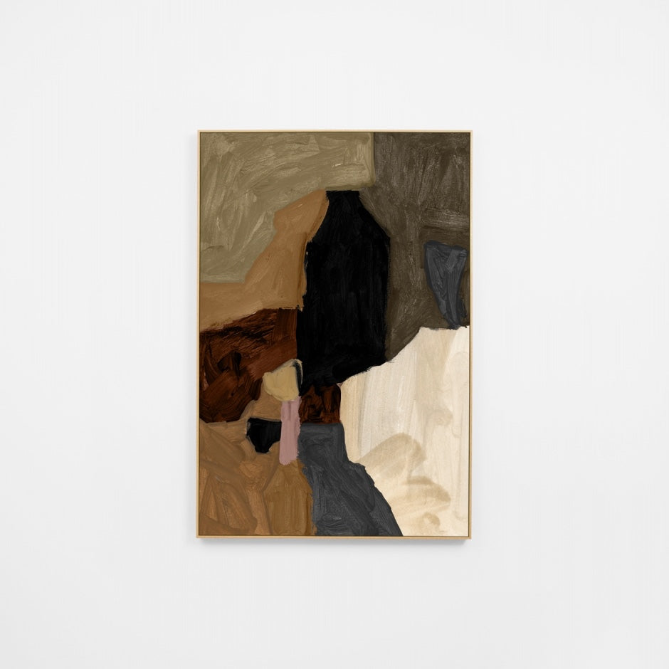 WARMAEEA2R7H_Maeve Earth 2 Canvas 100 x 150cm, Light Timber-Look Synthetic Frame