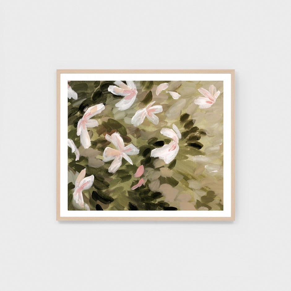 WARMEADAK1W4_Meadow Daisies Khaki 1 Print 88 x 103cm