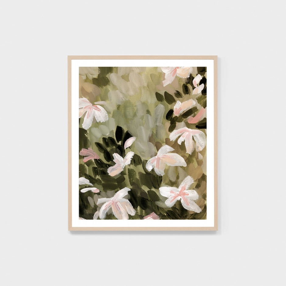 WARMEADAK2W3_Meadow Daisies Khaki 2 Print 73 x 85cm