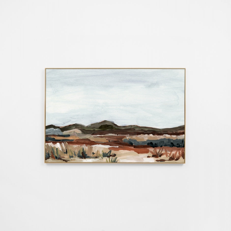 WARMEAVIDR4H_Meadow Vista Dark Canvas 105 x 70cm, Light Timber-Look Synthetic Frame