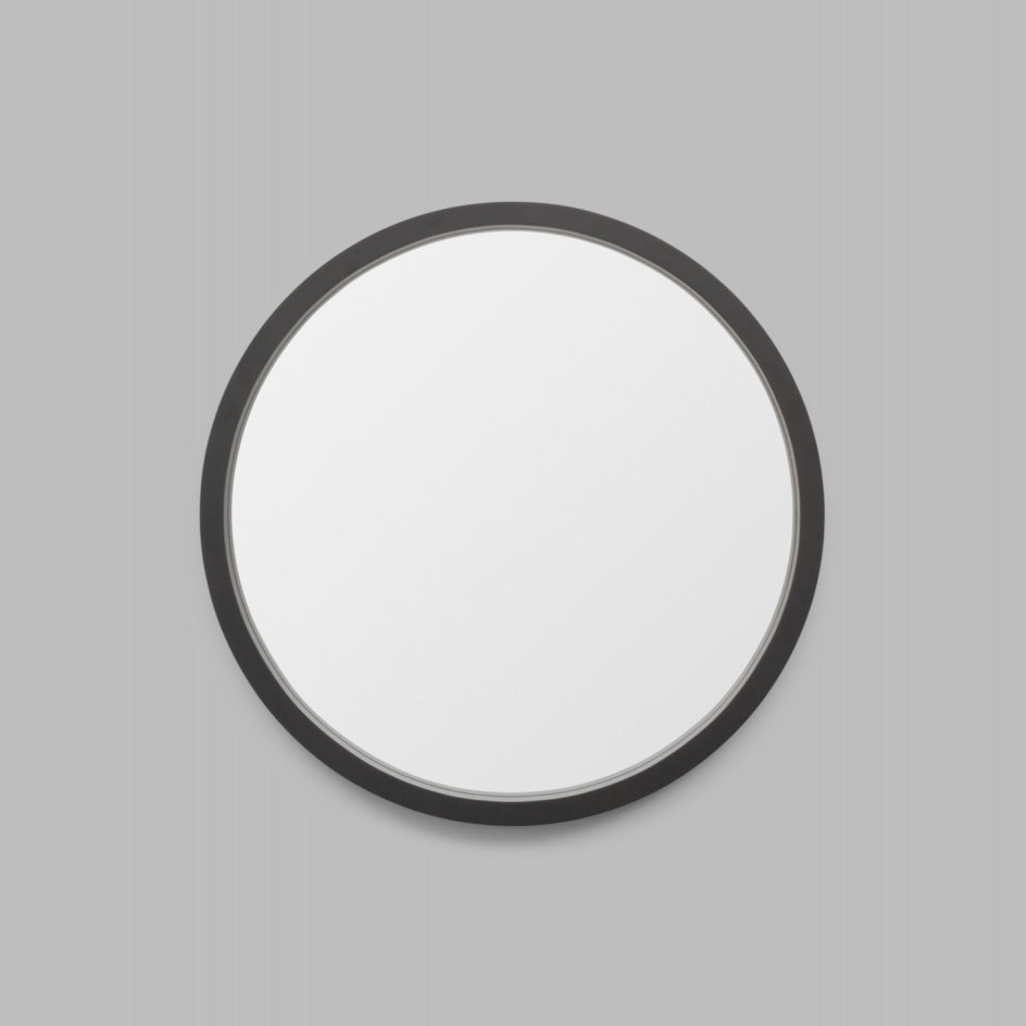WARMFADERLBK_Adel Round Black Mirror 100 x 100cm