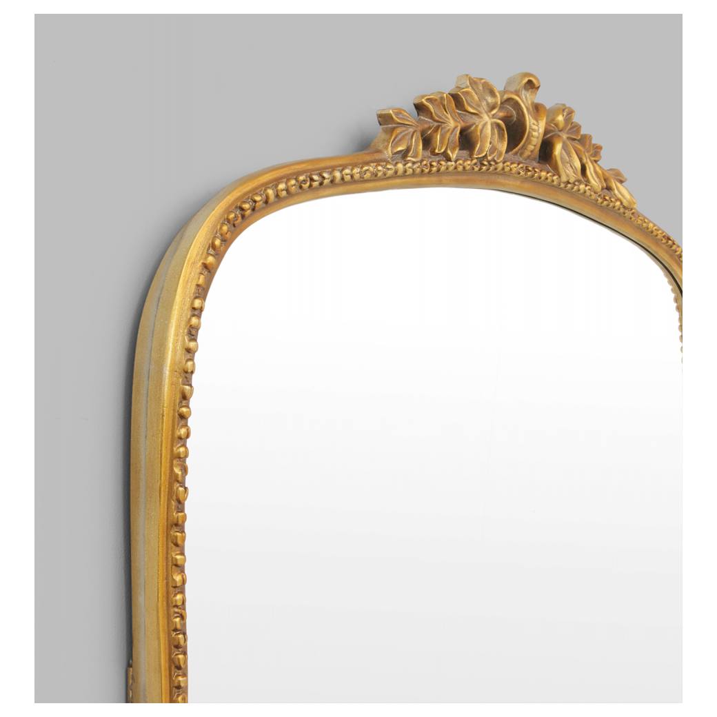Audrey Medium Arch Mirror, Gold