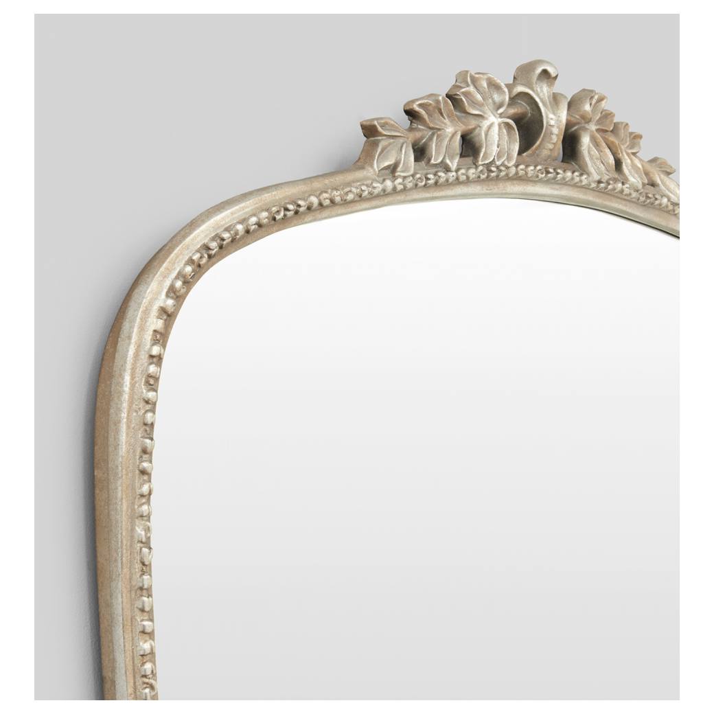 Audrey Medium Arch Mirror, Silver