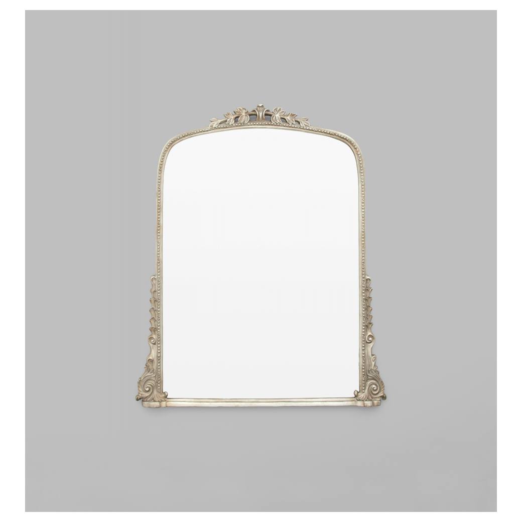 Audrey Medium Arch Mirror, Silver