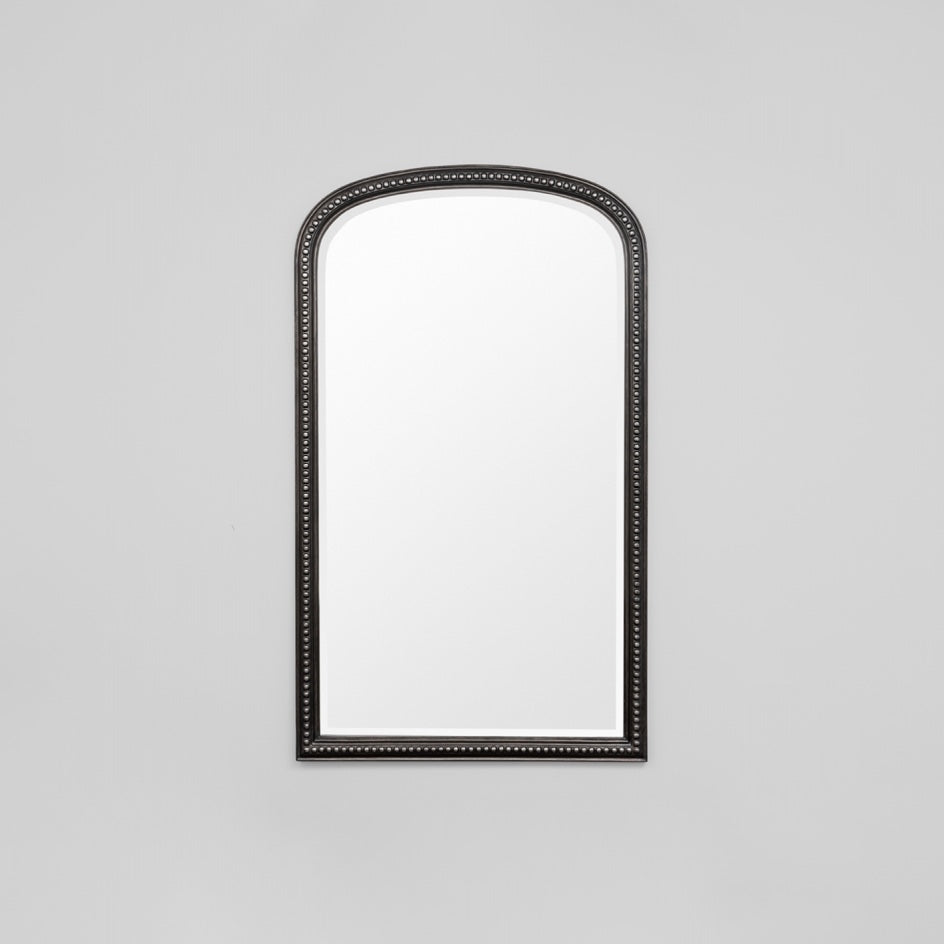 WARMFBEAALAB_Beaded Arch Large Antique Black Mirror