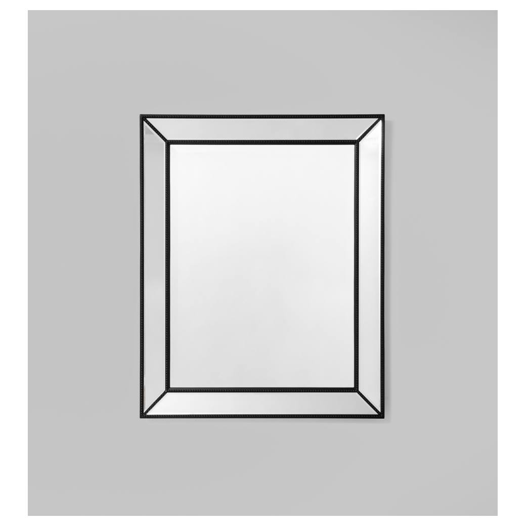 Small Beaded Mirror, Black